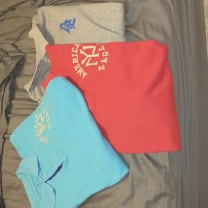 Bundle of 3 Mens XL AE Polo shirts